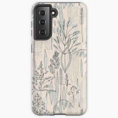 meadow feathers buff redbubble samsung galaxy tough case sharon turner