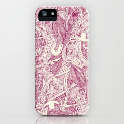 PHO berry pink noodle iphone case society6 sharon turner