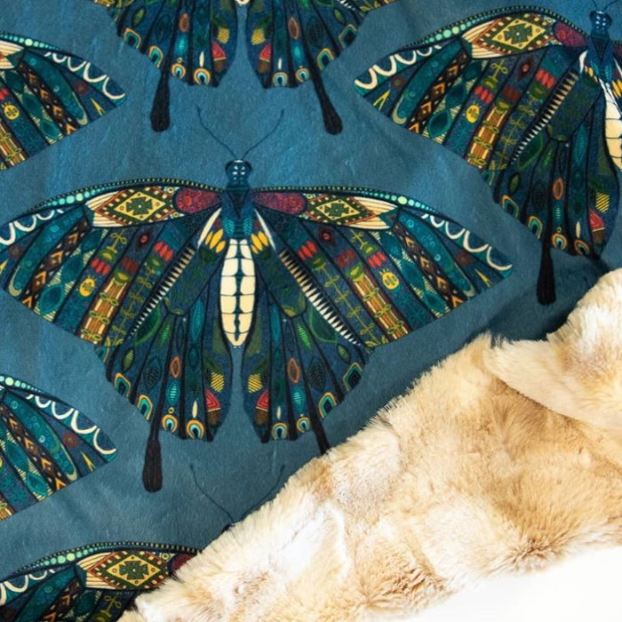 SewLoveCo swallowtail butterfly blanket spoonflower sharon turner