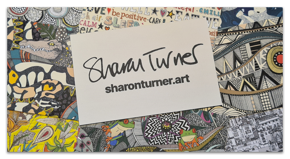 Sharon Turner Art business cards moo