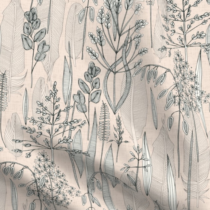 meadow feathers spoonflower sharon turner