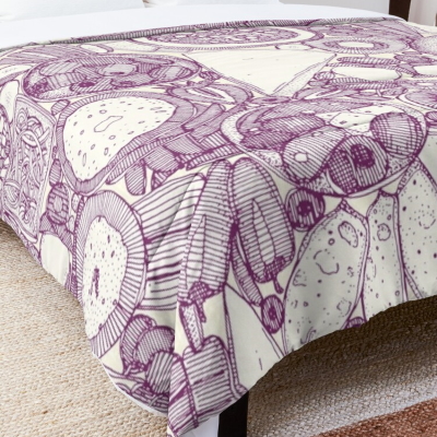 vegetarian party platter purple redbubble bed comforter sharon turner