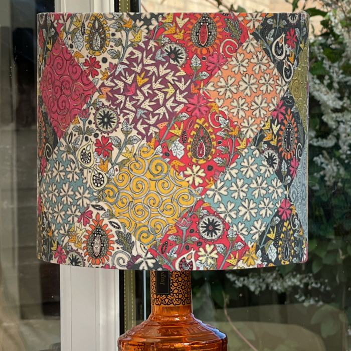 Mel's lampshade konfer patchwork small spoonflower scrummy