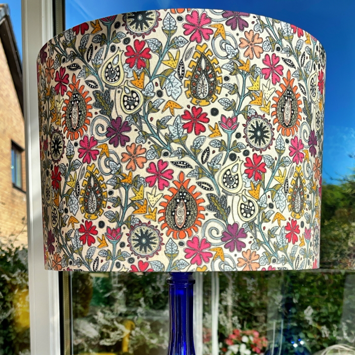 Mel's lampshade zafer cream small spoonflower scrummy
