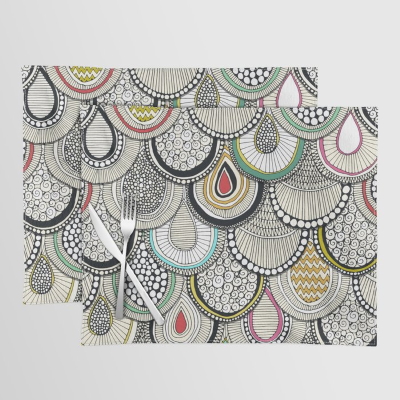 dragon scales society6 placemats sharon turner
