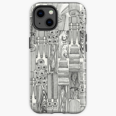woodworking and textiles black redbubble iPhone case sharon turner