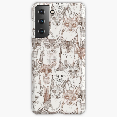 just foxes browns samsung galaxy phone case redbubble sharon turner
