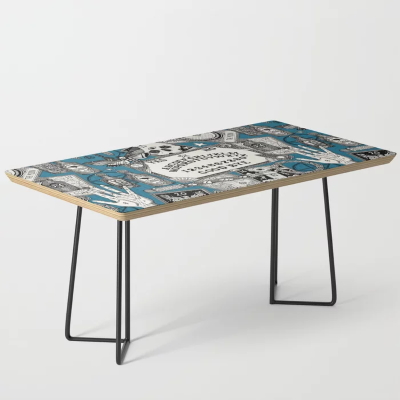 witchcraft peacock coffee table society6 sharon turner scrummy