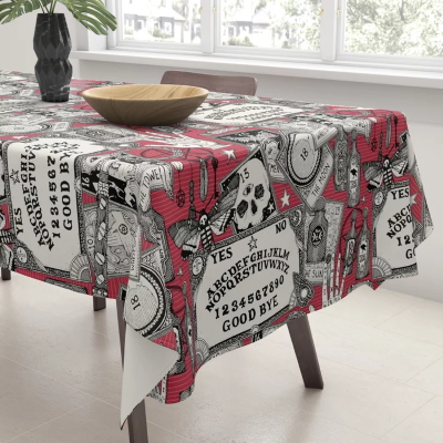 witchcraft red society6 tablecloth sharon turner