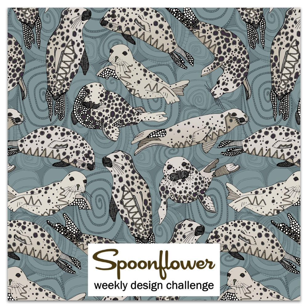 Cornwall seals room specific wallpaper challenge spoonflower contest link