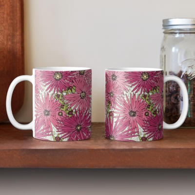 mesembryanthemums redbubble coffee mug sharon turner
