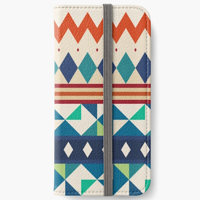 vintage abstract iphone wallet redbubble sharon turner