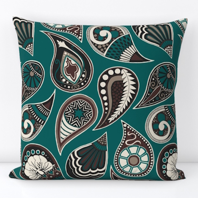 paisley east fork limited spoonflower throw pillow sharon turner