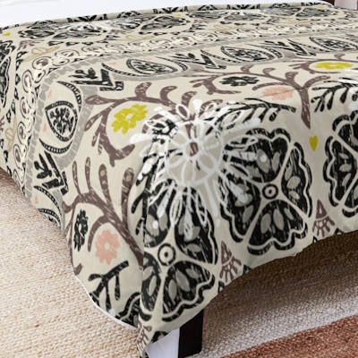 bazaar wood block beige redbubble bed comforter sharon turner