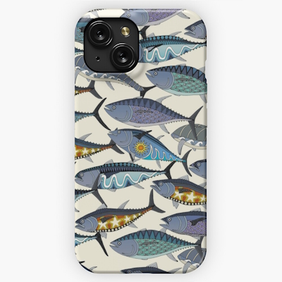 bluefin tuna pearl redbubble iPhone case sharon turner