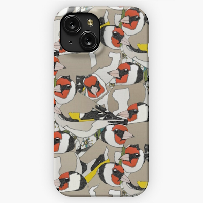just goldfinches redbubble iPhone case sharon turner