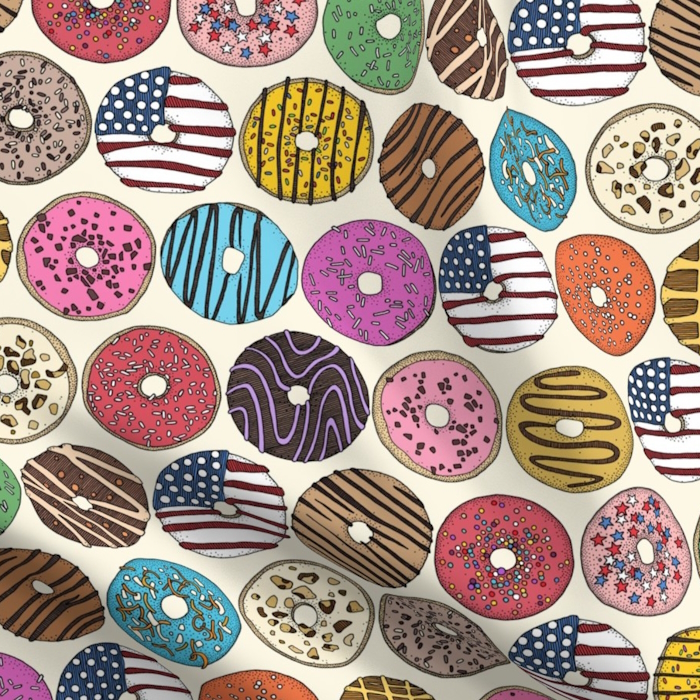 american donuts pearl spoonflower sharon turner scrummy