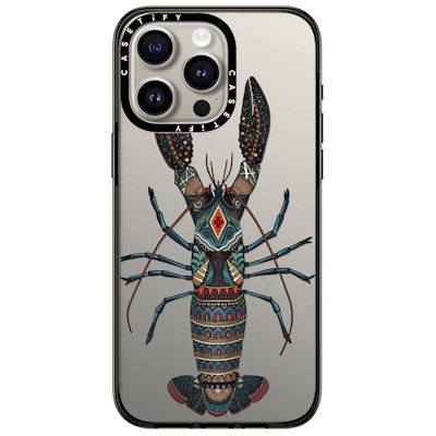 lobster transparent casetify iphone case sharon turner
