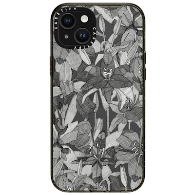 black lily transparent iphone casetify sharon turner