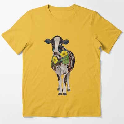 cow gold tee redbubble sharon turner