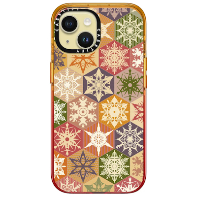 snowflake patchwork iphone casetify case sharon turner