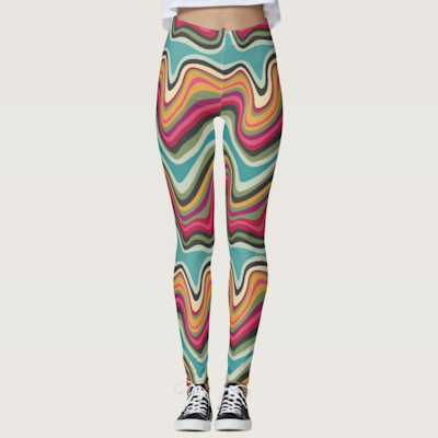 retro wave mana zazzle leggings sharon turner scrummylicious