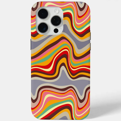 retro wave disco zazzle iPhone case sharon turner scrummylicious