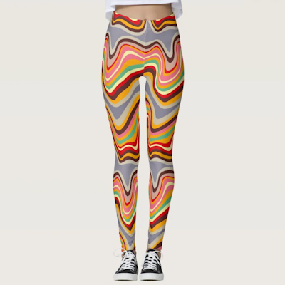 retro wave disco leggings zazzle sharon turner scrummylicious