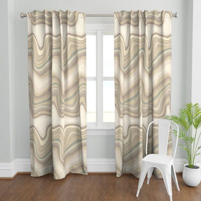 retro wave neutral large spoonflower curtains sharon turner scrummy