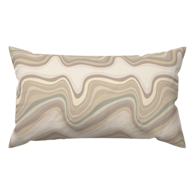 retro wave neutral small spoonflower lumbar throw pillow sharon turner scrummy