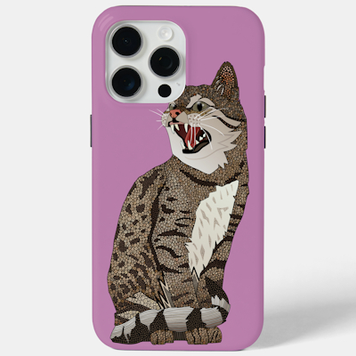 Indian desert cat crocus iPhone Case-Mate case sharon turner zazzle scrummylicious