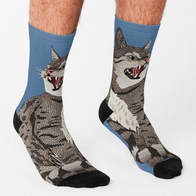 Indian desert fox denim redbubble socks sharon turner scrummy