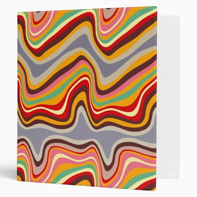 retro wave disco ring binder zazzle sharon turner scrummylicious