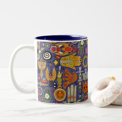 talismans violet blue zazzle mug sharon turner