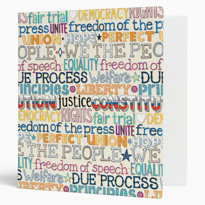 we the people typography zazzle ring binder sharon turner scrummylicious