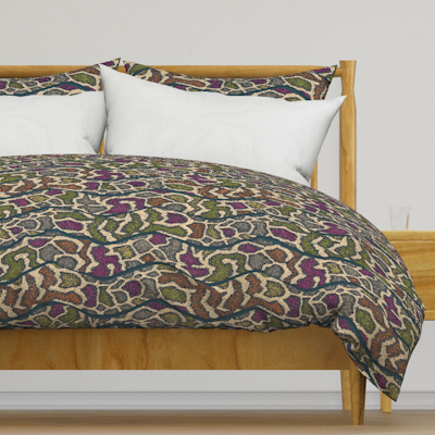 boa wave large spoonflower duvet cover sharon turner scrummy