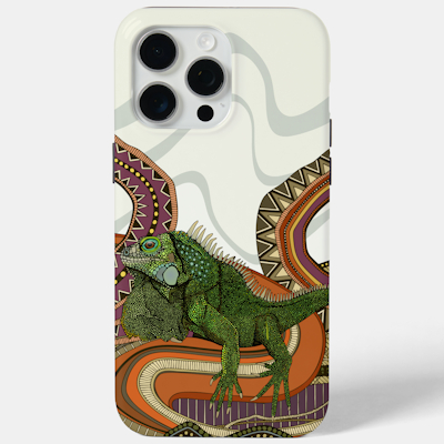 zazzle green iguana case-mate iPhone case sharon turner scrummy