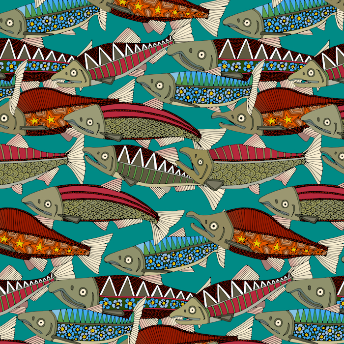 alaskan salmon teal fish 700