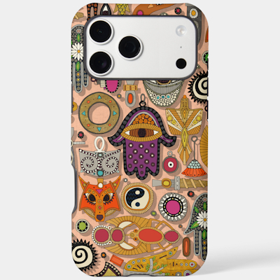 zazzle talismans peach fuzz iPhone case sharon turner scrummylicious
