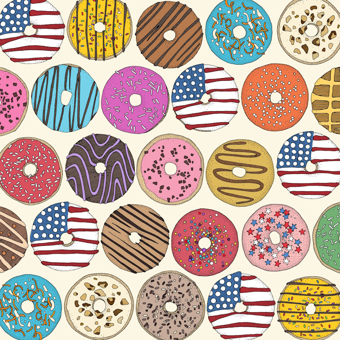 AMERICAN DONUTS PEARL FOOD AND DRINK 700