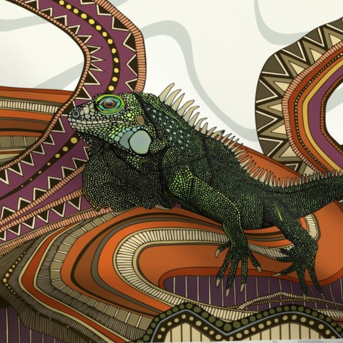 green iguana pillow font fat quarter spoonflower sharon turner scrummy