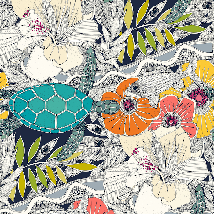 I SEE HAWAII DARK LAPIS HAWAII TROPICAL 700