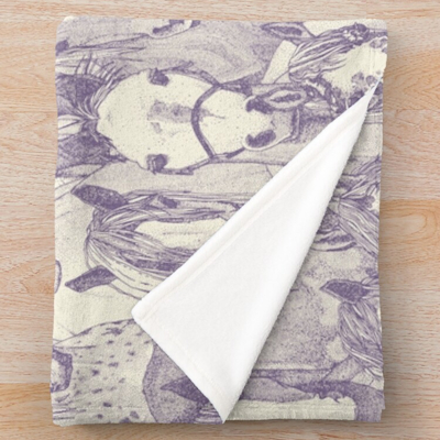 just horses violet pearl redbubble throw blanket sharon turner scrummy