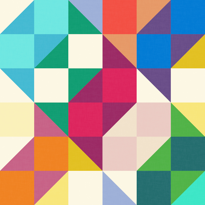 modern dopamine quilt geometric 700