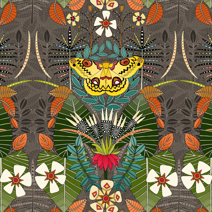 TROPICAL MOTH PARADISE SANDALWOOD FEATHERS BUTTERFLIES INSECTS 700