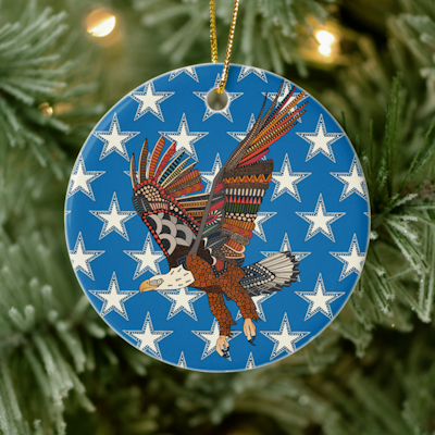 american eagle blue ceramic ornament zazzle sharon turner scrummy scrummylicious