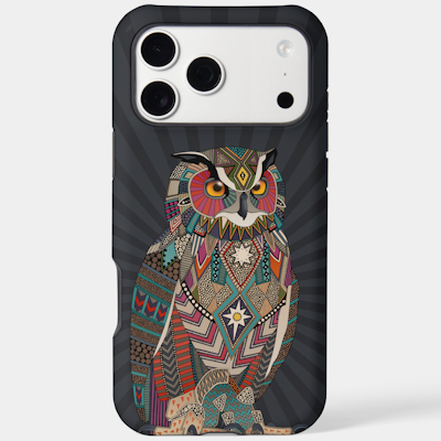 zazzle eagle owl dark case mate iPhone case scrummylicious scrummy sharon turner