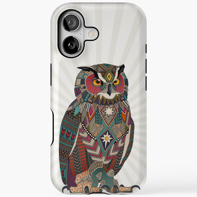 redbubble eagle owl iPhone magsafe tough case sharon turner scrummy