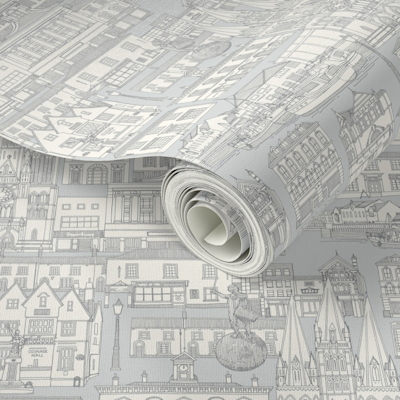 Truro toile metal silver small spoonflower wallpaper sharon turner scrummy