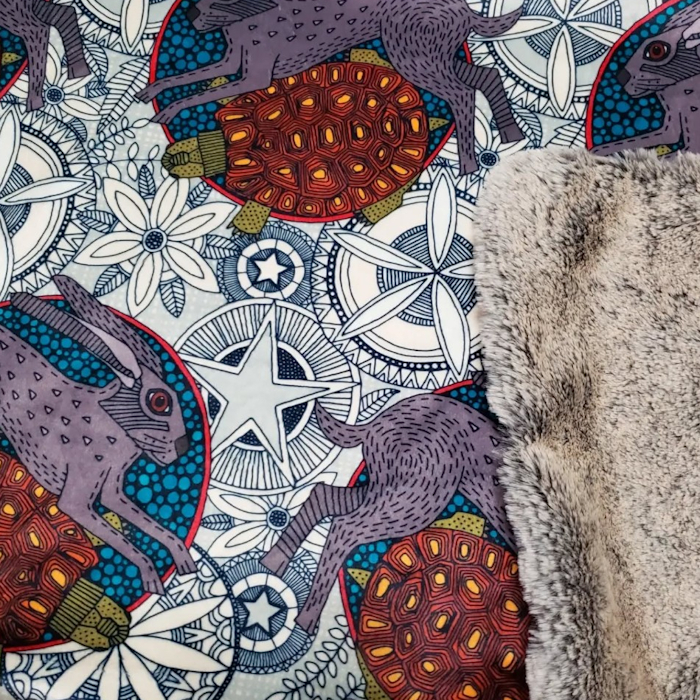 hare tortoise mandala blanket by sewloveco sharon turner scrummy spoonflower